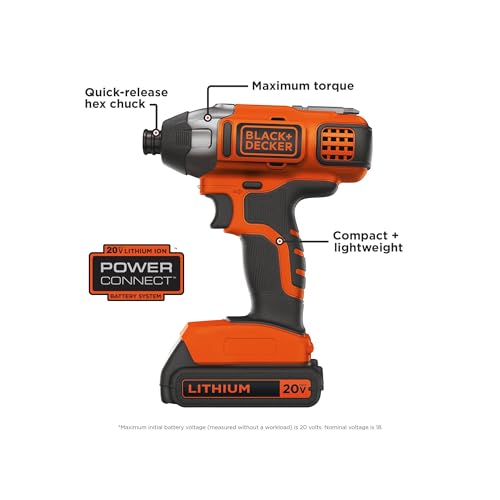 BLACK+DECKER 20V MAX PowerConnect Cordless Impact Driver Kit - Impact Wrench