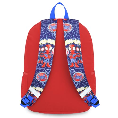 Kids Spiderman Backpack and Lunchbox Set - 16-Inch Superhero School Bag