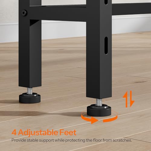 Height-Adjustable Headboard with Outlets - Full Size, Ergonomic Design & Storage Shelf