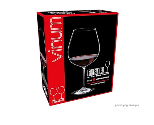 Riedel Vinum Pinot Noir Burgundy Red Wine Glasses Set of 2 - Dishwasher Safe