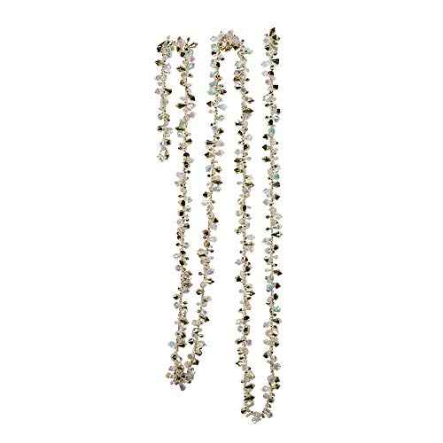 Kurt Adler H2086GO Gold And Irridescent Bead Christmas Tree Garland (9 Feet)