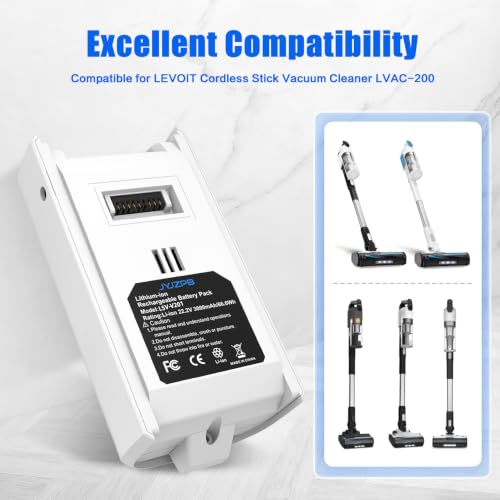 Replacement Battery for Levoit LVAC-200 Cordless Vacuum Cleaner 3000mAh
