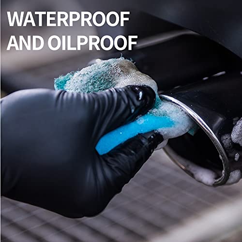 Intco Black Nitrile Exam Gloves 5 Mil XLarge Latex-Free Powder-Free Case of 1000