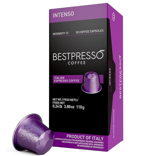 Intenso Coffee Pods for Nespresso Original Machine - 120 Count, Aluminum, Certified Espresso Blend - Variation: 120 Count