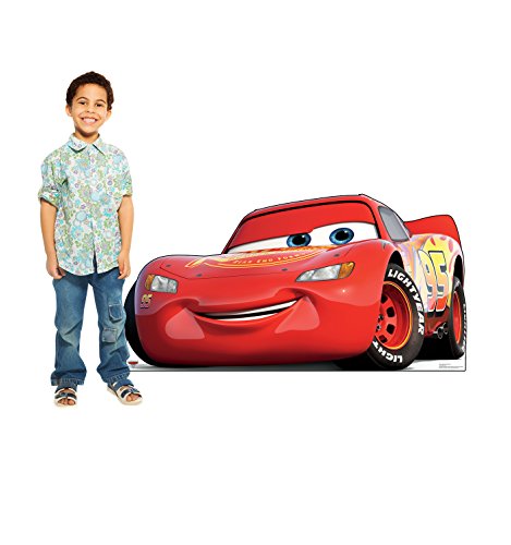 Lightning McQueen Cardboard Cutout - Cars 3 Life-Size Standee for Events & Decor