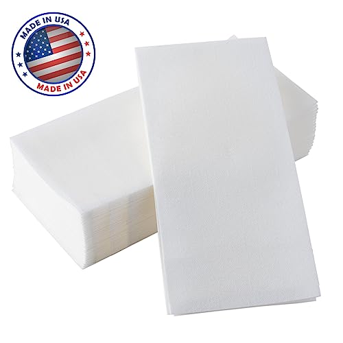 200-Pack Linen-Feel Disposable Guest Towels for Bathroom & Events - BloominGoods