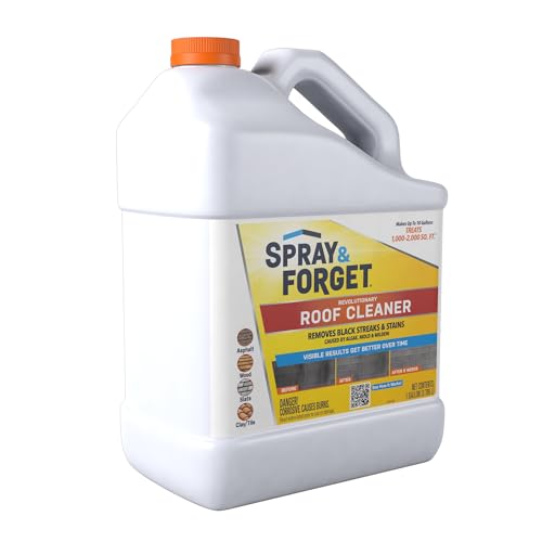 1 Gallon Roof Cleaner Concentrate - Removes Stains & Black Streaks - Pack of 1 (128 Fl Oz)