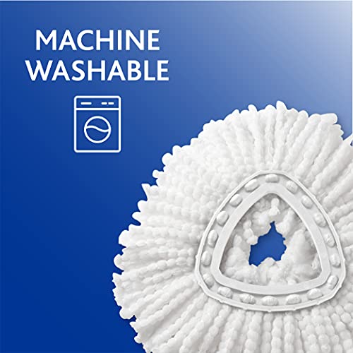 Spin Mop with 2 Extra Refills - Microfiber Floor Cleaning System with Bucket