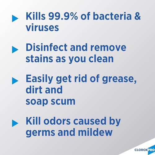 CloroxPro Disinfectant Cleaner with Bleach Spray 32 Fl Oz Pack of 9