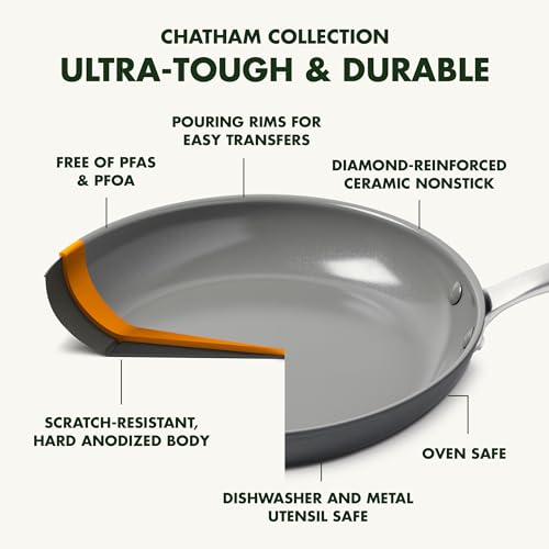 GreenPan Chatham 11-inch Hard Anodized Nonstick Frying Pan with Lid, Oven & Dishwasher Safe