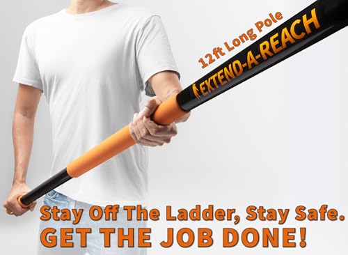 Extend-A-Reach 12ft High Reach Duster Kit with Telescopic Pole & 4 Attachments