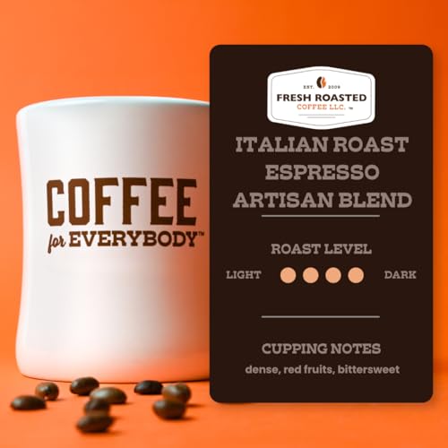 80 oz Italian Roast Whole Bean Coffee - Dark Roast, Kosher, Freshly Roasted