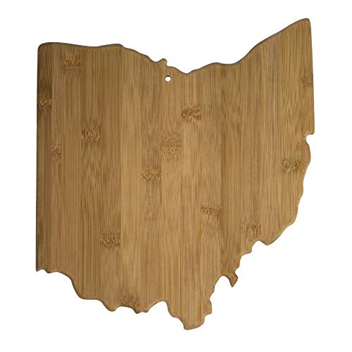 Ohio State Shaped Bamboo Serving & Cutting Board by Totally Bamboo