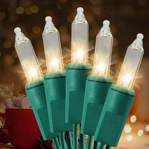 21ft White Christmas String Lights Indoor£¬Warm White 100 Count String Lights Plug in, Mini Xmas Lights Outdoor Clear White Christmas Tree Lights- String White Lights for Bedroom
