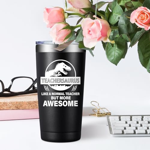 BIRGILT Teacher Gifts for Men, Women - 20 oz Teachersaurus Tumbler Cup