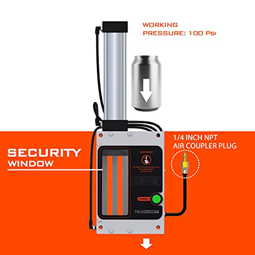 Wall-Mounted Pneumatic Can Crusher 12oz/16oz for Recycling - 5.7 x 4.6 x 22.5 Inches