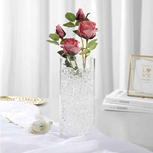 FALAMON 140,000 Clear Water Gel Beads, Water Gel Beads for Vase Filler, Christmas Decoration, Wedding Centerpiece, Floating Candles, Planting, Floral Decorations