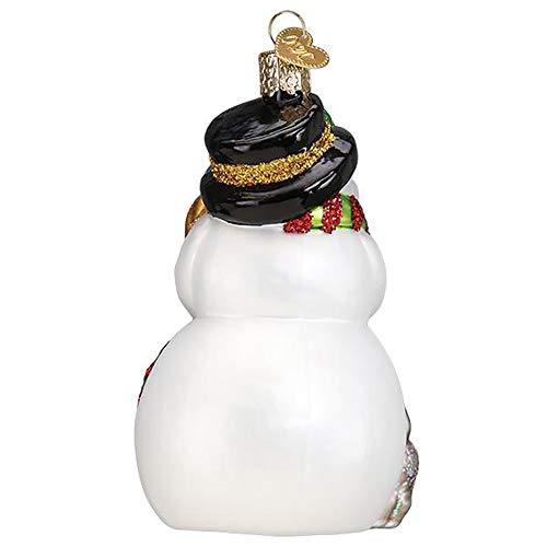 Old World Christmas Snowman With Playful Pets Ornament – Handcrafted Glass Globe
