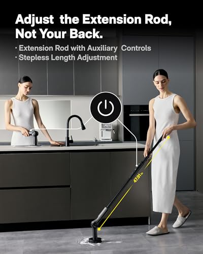 Cordless Spin Scrubber for Bathroom & Tile Cleaning - Extendable & Waterproof