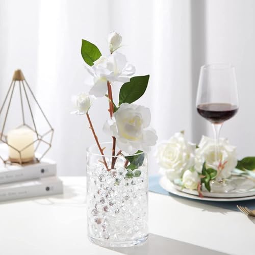 FALAMON 140,000 Clear Water Gel Beads, Water Gel Beads for Vase Filler, Christmas Decoration, Wedding Centerpiece, Floating Candles, Planting, Floral Decorations