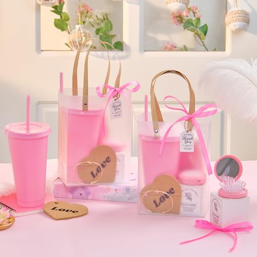 Pink Baby Shower Prizes Gift Set - 56 Pieces Including Candles, Notebooks, & Accessories