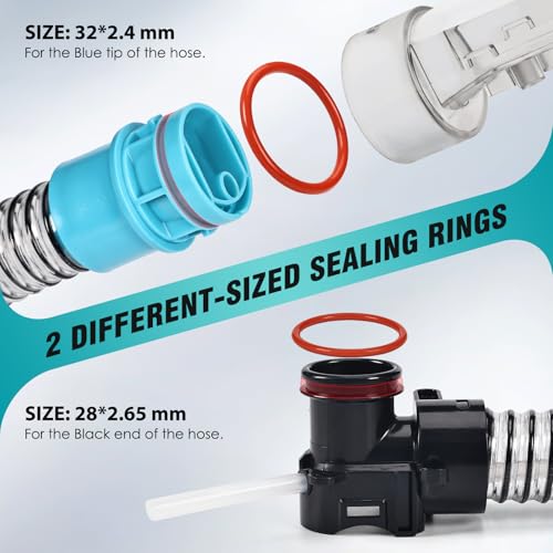 59-Inch Carpet Cleaner Replacement Hose with Clear Handle for Shark StainStriker