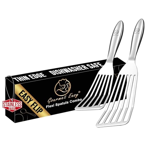 Gourmet Easy Fish Spatula Set - Ultra-Thin Edges for Flipping & Turning, Original