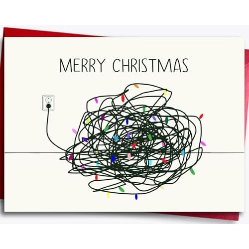 Funny Christmas Card for Dad & Husband & Women & Men, Cheeky Xmas Card for Husband Wife Boyfriend Girlfriend Mom Dad, Christmas Decorations
