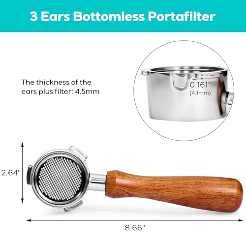 CASABREWS 51mm Bottomless Portafilter for CM5418 & 3700 Essential Espresso Machines