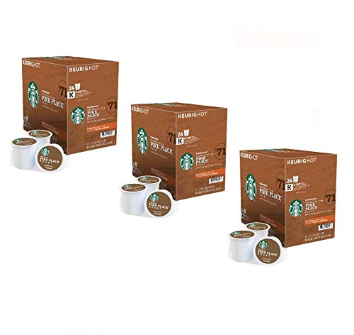 Starbucks K-Cup Pods - Pike Place Roast Coffee - Smooth & Rich Flavor - 24 Count