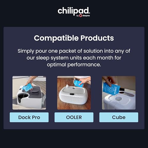 Chilipad Sleep System Cleaner 12-Pack - Deep Cleaning Solution for Bed Cooling Systems