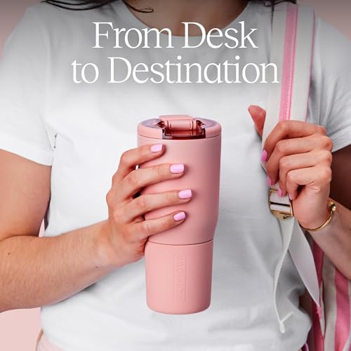 Insulated Travel Mug - 35oz Leakproof Tumbler with Matte Black Finish