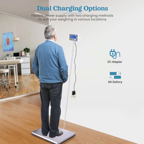 Extra Wide Body Weight Scale 440 lb for Medical Home & Wrestling Use - Variation of 440LB