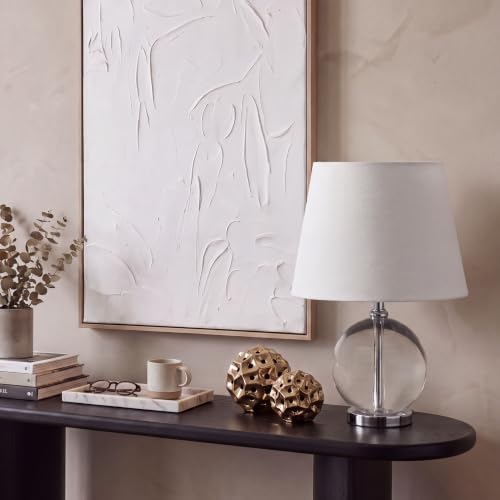 Safavieh Mable Crystal Table Lamp - 14 Inch Off White & Clear Decor