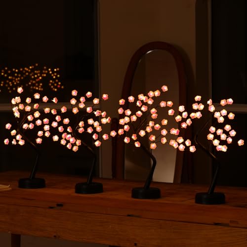 Nakolulu 18in Cherry Blossom Tree Light (4 Pack) USB/Battery Powered – 36 LEDs