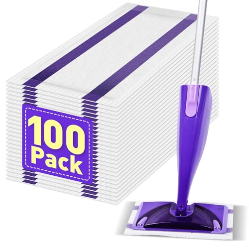 WetJet Mop Pads Refills - 100 Disposable Microfiber Pads for WetJet - Variation of 100p WetJet Disposable