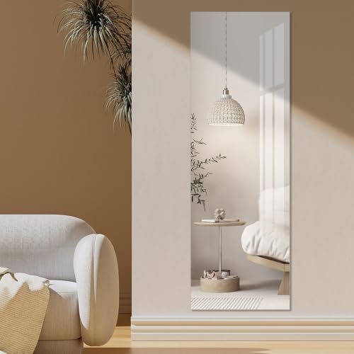Full Length Acrylic Shatterproof Wall Mirror 47.25x15.75 Inch for Home & Gym