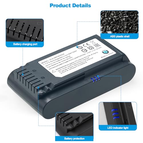 4000mAh Replacement Battery for Samsung Jet 60 70 75 90 Series Cordless Vacuum Cleaner
