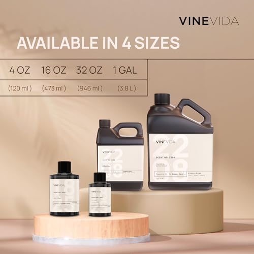 VINEVIDA Santal Diffuser Oil Refill 32oz - Sandalwood Essential Oil for Diffusers