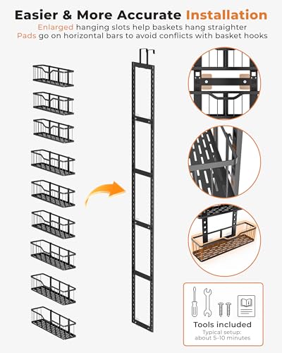 EVERIE Over the Door Pantry Organizer, 9-Tier Heavy Duty Storage Rack