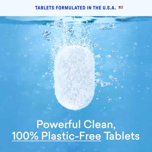 BlueLand Fragrance-Free 120 Count Plastic-Free Dishwasher Detergent Tablets - Eco-Friendly & Powerful Cleaning