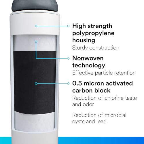 Under Sink Water Filter Cartridge 1 Pack for Filtrete 3US-MAX-F01 - Replacement