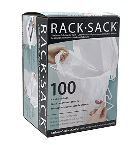 5 Gallon Food Storage Bags with Handles - Pack of 100 for Kitchen Refill