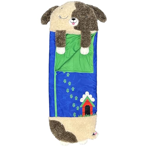 Large Happy Nappers 2-in-1 Pillow & Sleepy Sack Dog - Portable Cozy Play & Nap Friend