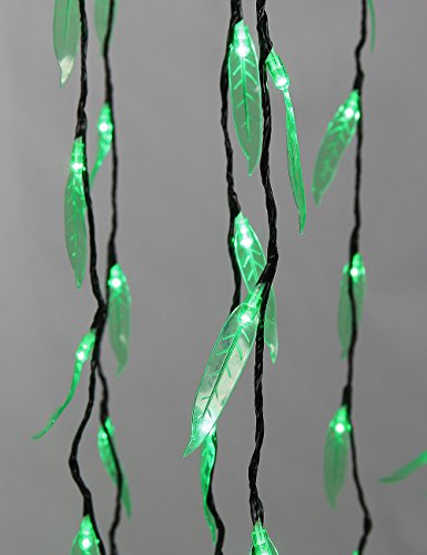 LIGHTSHARE 5.5ft Willow Tree Light – 200 LED Green, Modern Variation, Indoor/Outdoor