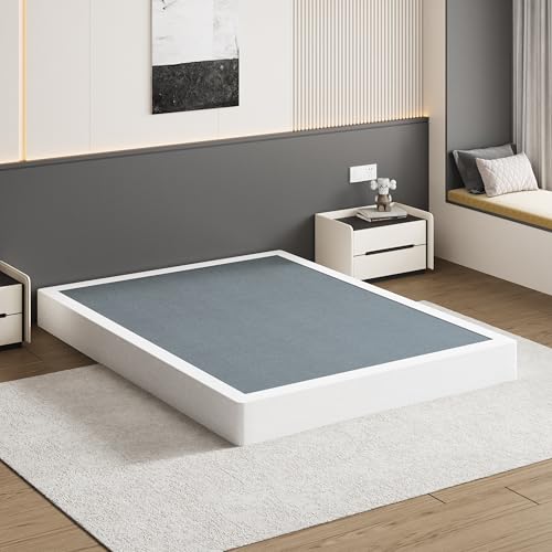 9 Inch King Box Spring Heavy Duty Metal Bed Base with Fabric Cover - Variation of 9a Inch / King