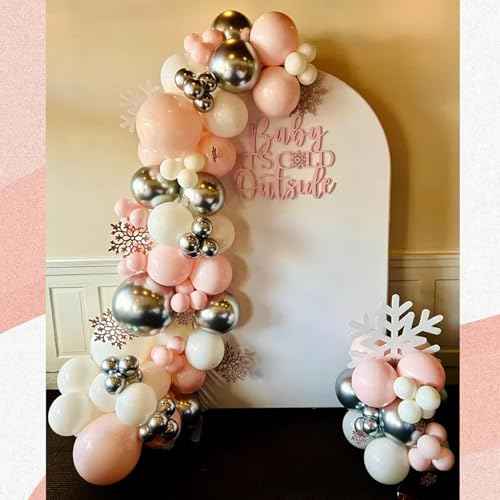 Baby It's Cold Outside Sign for Backdrop,Wooden Baby Shower Sign for Winter Wall Decoration for Gender Reveal Birthday Christmas Party Decorations Supplies(17inch*11.7inch)