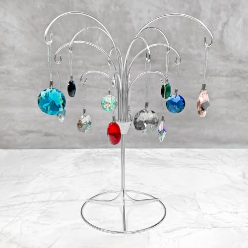Bard's 12 Arm Silver Ornament Display Stand Pack of 2 - Tree, 11.5" High