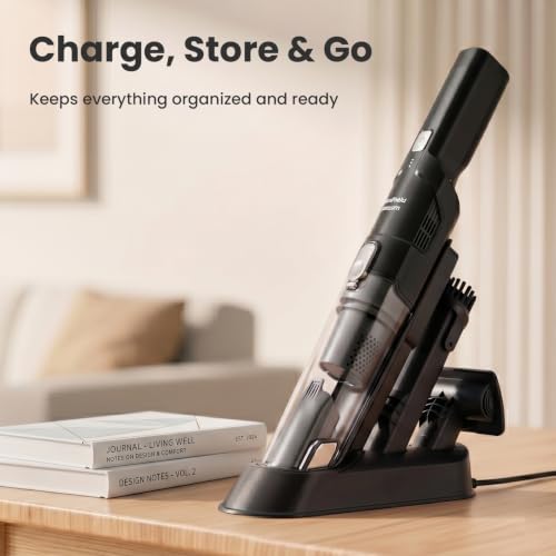 Cordless Handheld Vacuum Cleaner with Brushless Motor - Black - Up to 30 Min Runtime