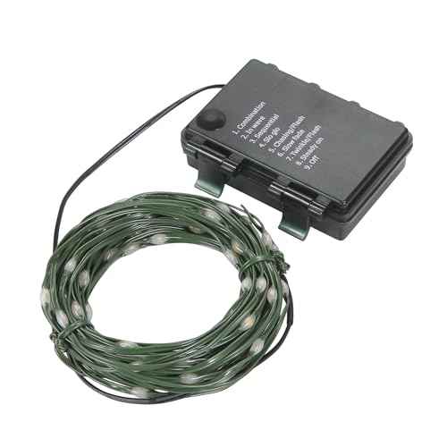 Magicnight Micro Twinkle Battery Operated Fairy Lights, 100 LED Small Warm White String Lights with Remote with Timer Mini Christmas Lights for Bedroom, 33ft Green Wire for Indoor Plants Decor